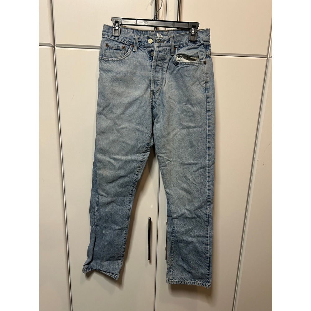 Lucky Brand Vintage Straight Leg Jeans Light Wash High Rise Denim Size 12/31